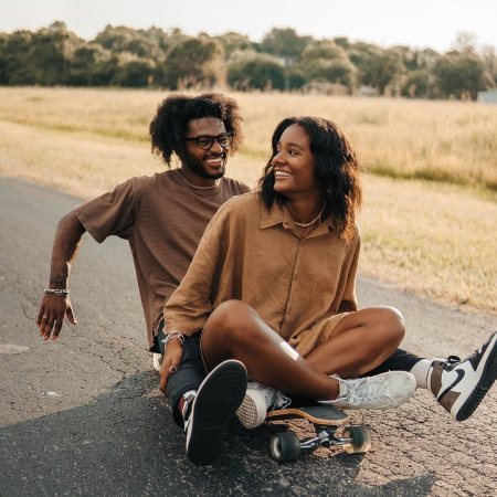 Alena Pitts and her boyfriend.